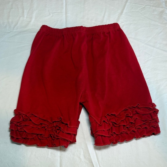 Source Unknown Red Ruffle Girls' Shorts - Picture 3 of 3